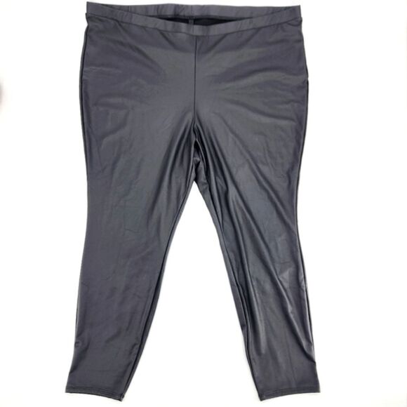 Torrid Full Length Comfort High Waist PU Legging Womens Plus Size 4X Black - Picture 1 of 9